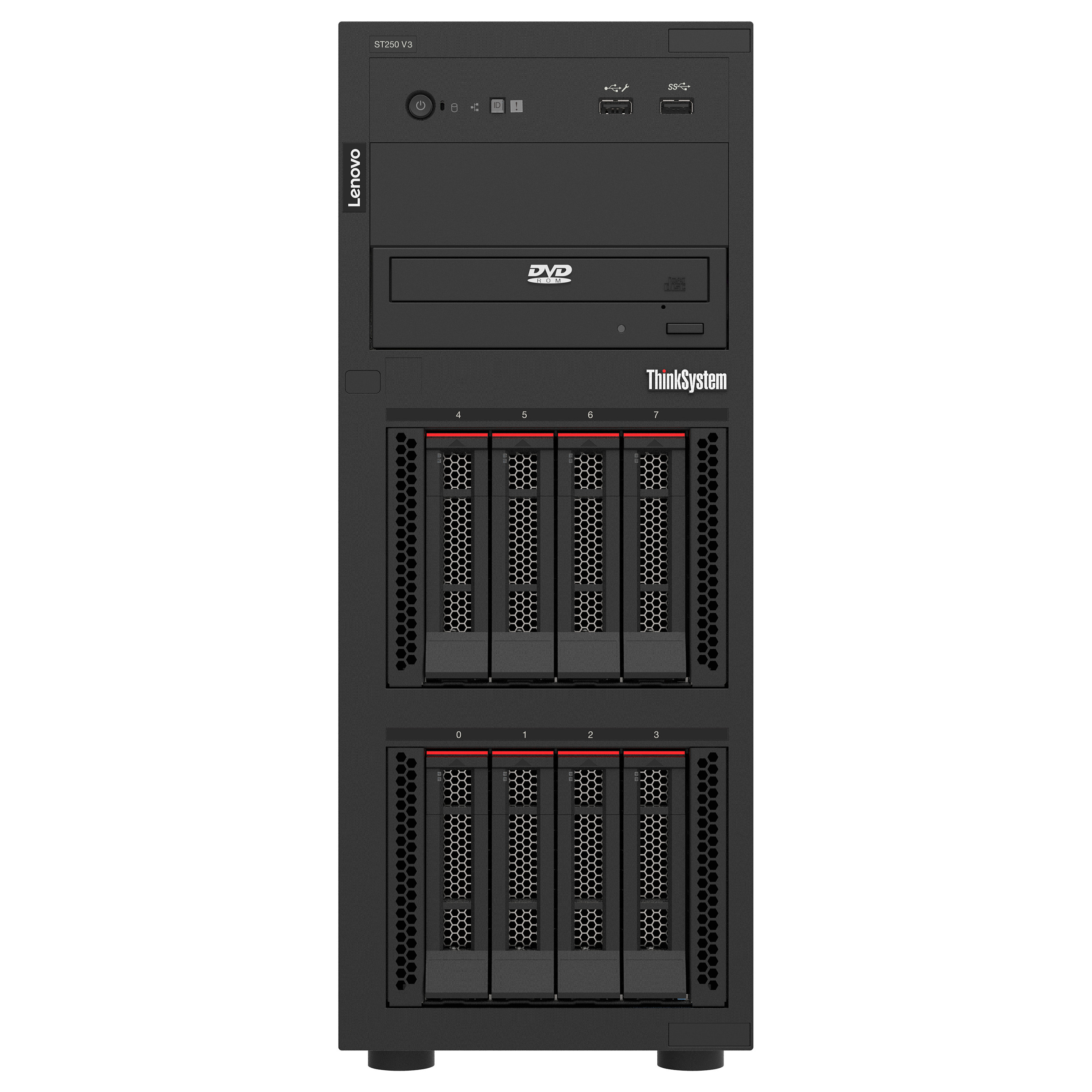 Lenovo ThinkSystem ST250 V3 Tower Server – Intel Xeon 6315P, 16GB DDR5 ECC, 800W, Lenovo XClarity Controller