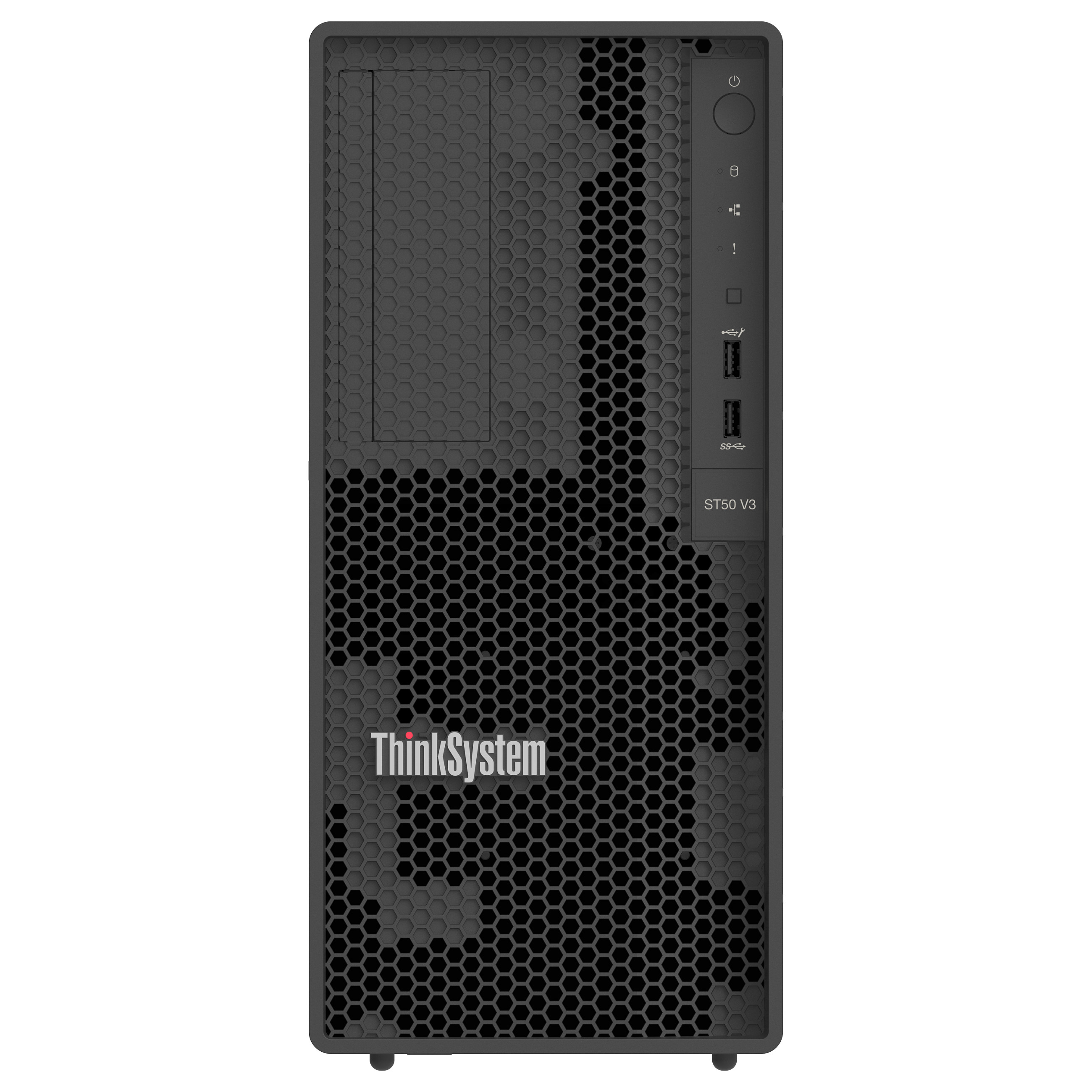 Lenovo ThinkSystem ST50 V3 Tower Server – Intel Xeon 6315P, 16GB DDR5 ECC, 3x3.5" + 1x2.5", XClarity Controller