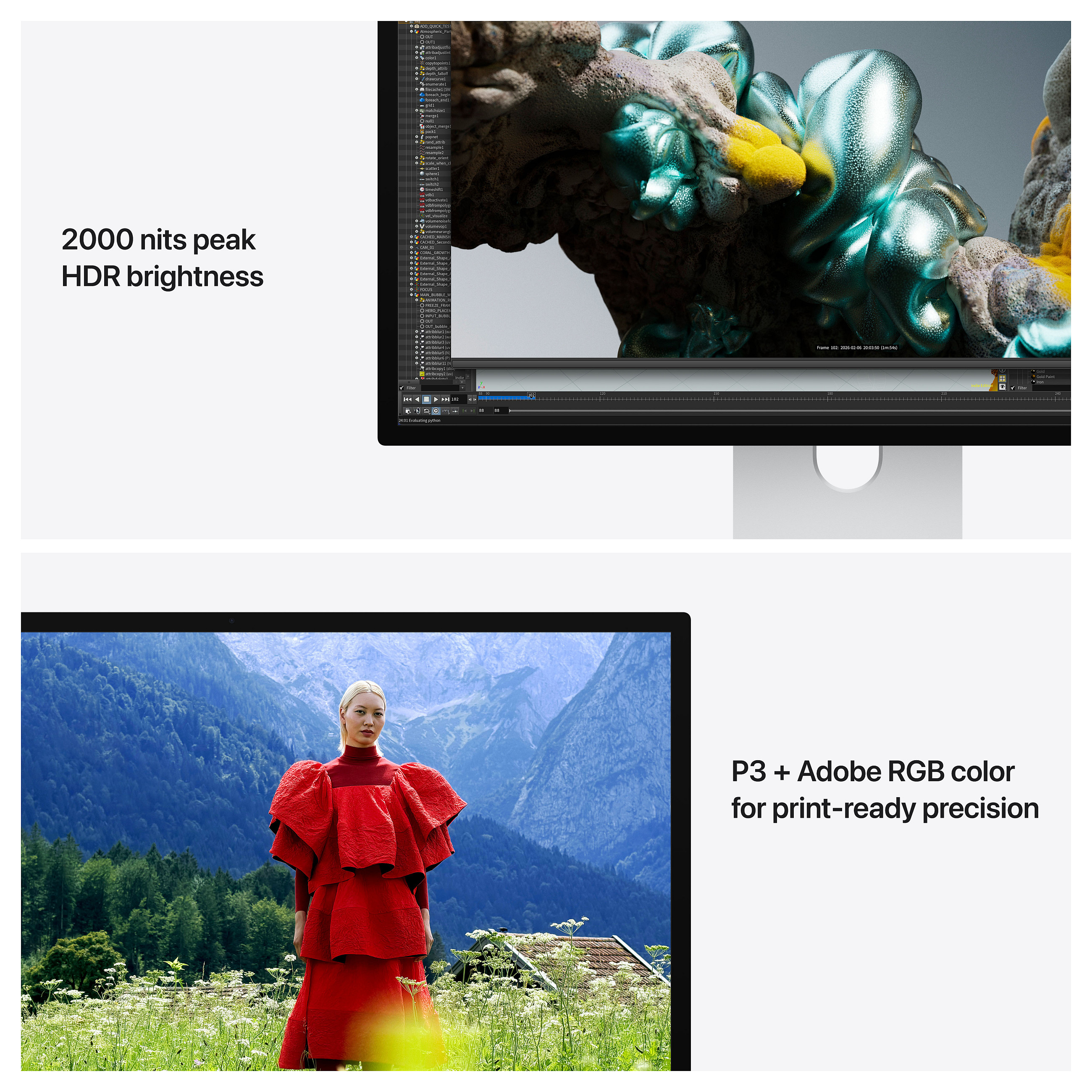 Monitor Apple Studio Display XDR / Standard glass / 27" / 5K Ultra HD LED / VESA - Argjend - 4