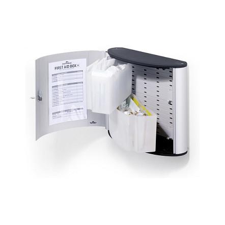 Kuti e Ndihmës së Parë DURABLE FIRST AID BOX M, DIN 13164:2022, 302 x 280 x 118 mm - Argjend - 2