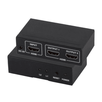Splitter HDMI S-Impuls 05-03002, 1x HDMI In, 2x HDMI Out, 4K 30Hz, HDMI 1.4 - Zezë