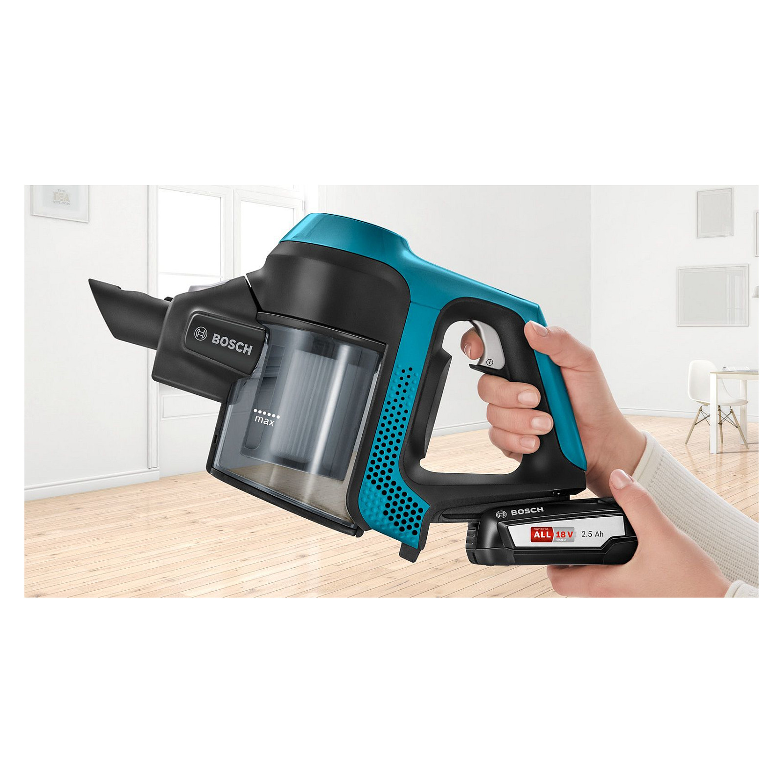 Fshesë me vakum pa kabllo Bosch Unlimited 6 BBS611LAG - Blu/Zezë - 8