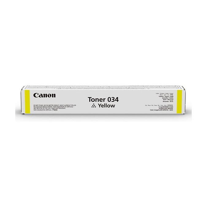 Toner Canon 034, 7,300 faqe - Verdhë - 2