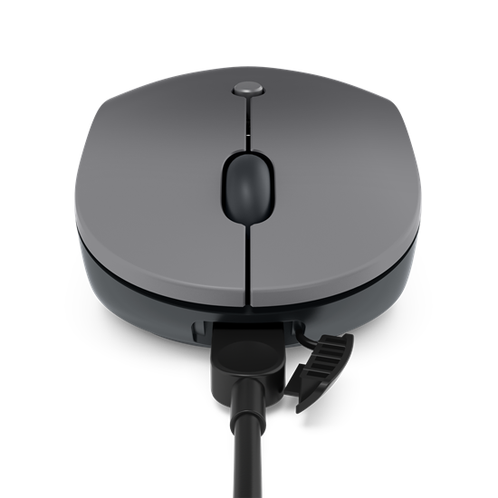 Maus pa kabllo Lenovo Go Wireless / USB‑C / deri në 2400 DPI / Silent & Ergonomik - Gri - 6