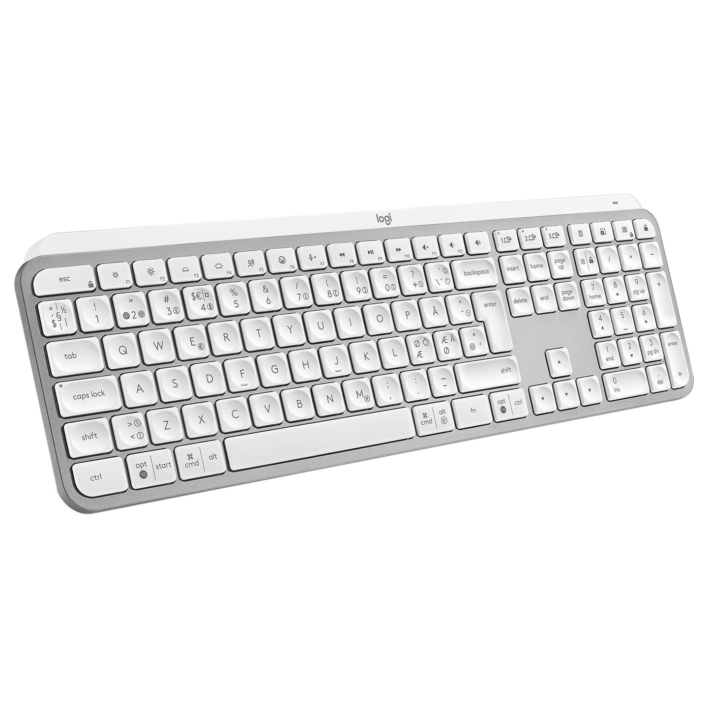 Tastierë pa Kabllo Logitech MX Keys S, Scissor, Full Size, Backlit, Bluetooth + Logi Bolt - Bardhë - 7