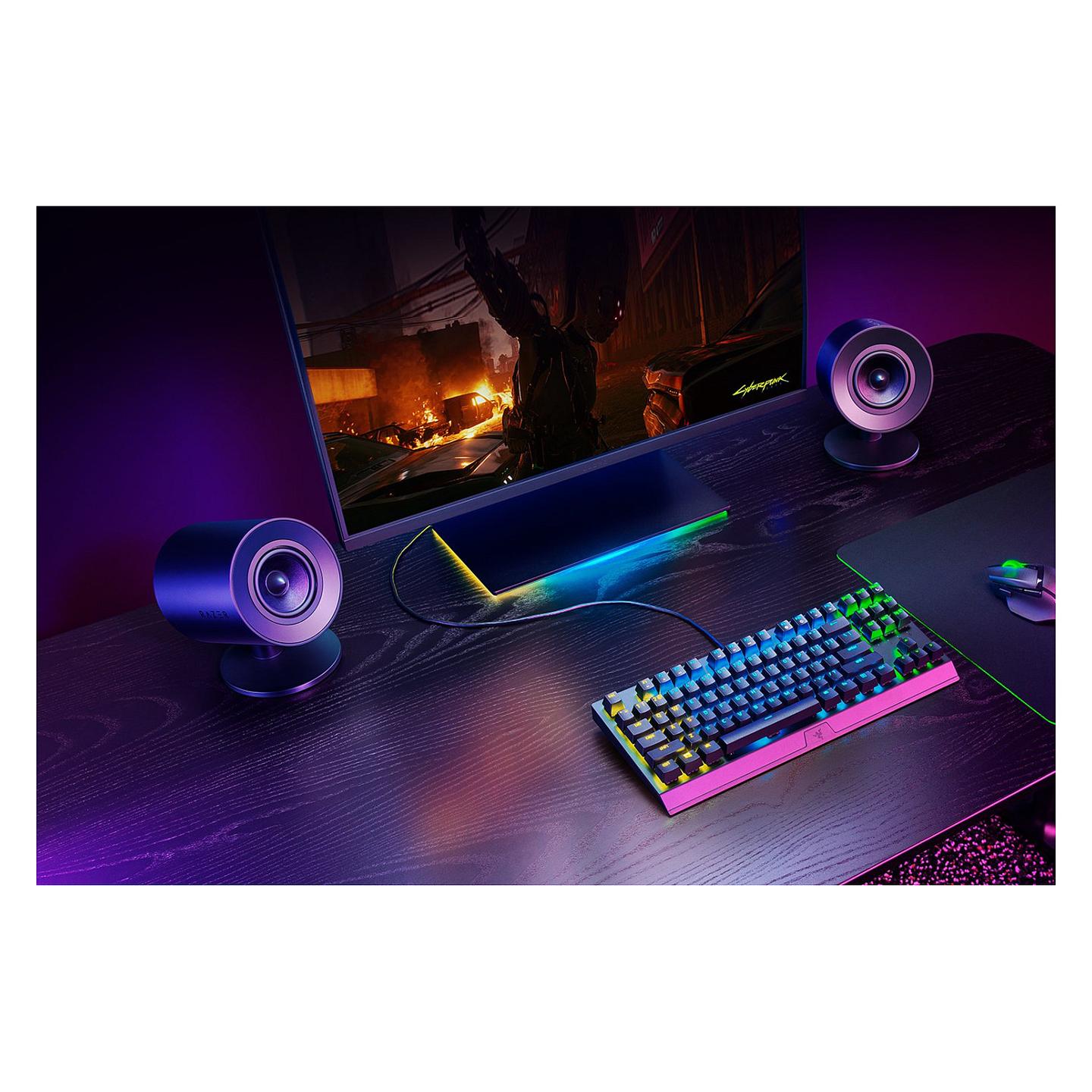 Altoparlantë gaming Razer Nommo V2 X, 2.0 Kanale, Full-Range, Bluetooth, 75–20.000 Hz - Zezë - 3