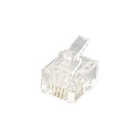 Aksesorë për Rrjet / RJ12 Modular Plug Western 6P4C / 100 pcs Bulk - 1