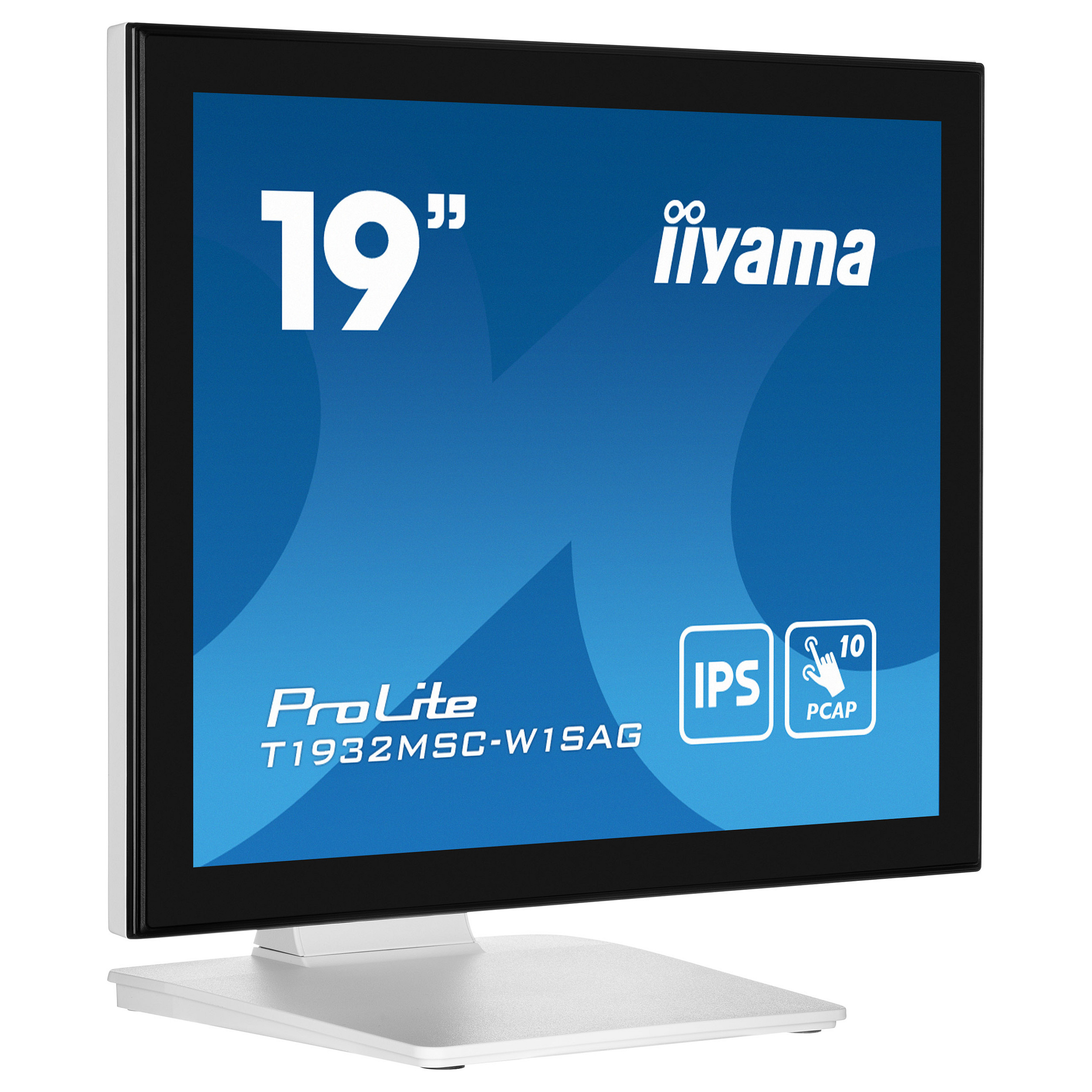 Monitor IIYAMA T1932MSC-W1SAG / 19″ / SXGA IPS LED Multi Touch  / 14ms / HDMI+DP+VGA -Bardhë - 4
