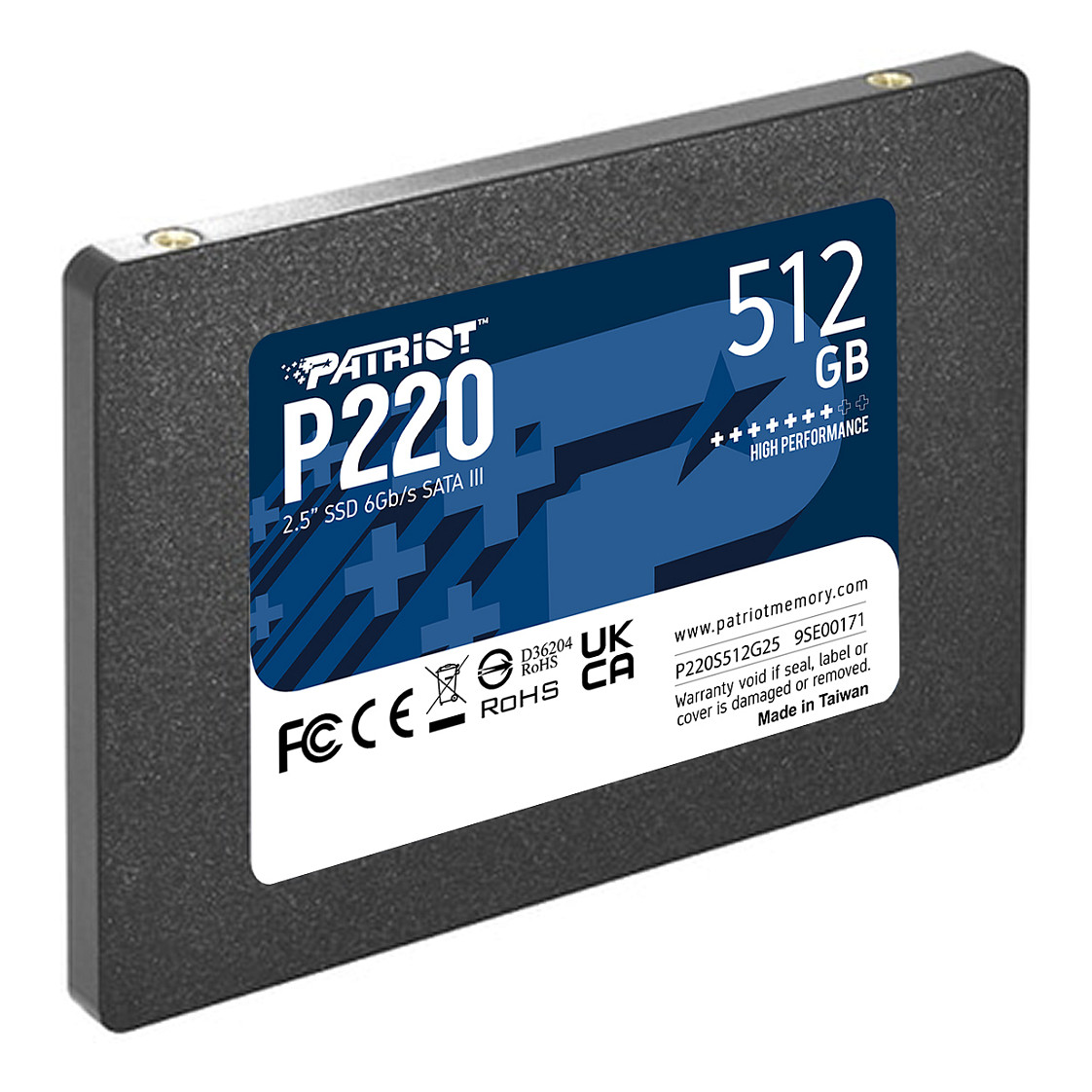SSD e Brendshme 2.5″ / 512GB / Patriot P220 SATA III 6Gb/s - 2