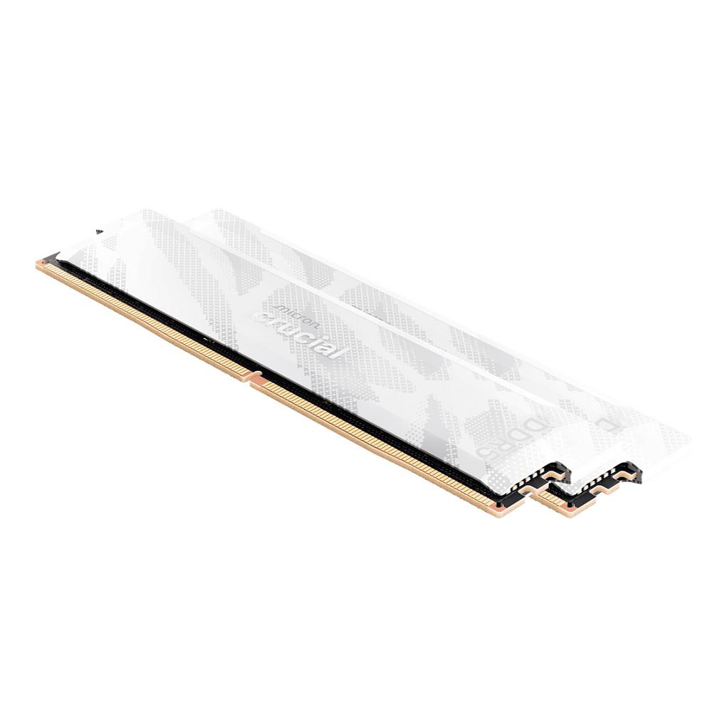 Memorie DDR5 Crucial Pro Overclocking, 32GB (2x16GB), 6400MHz, CL32, 288-pin, 1.35V - Bardhë