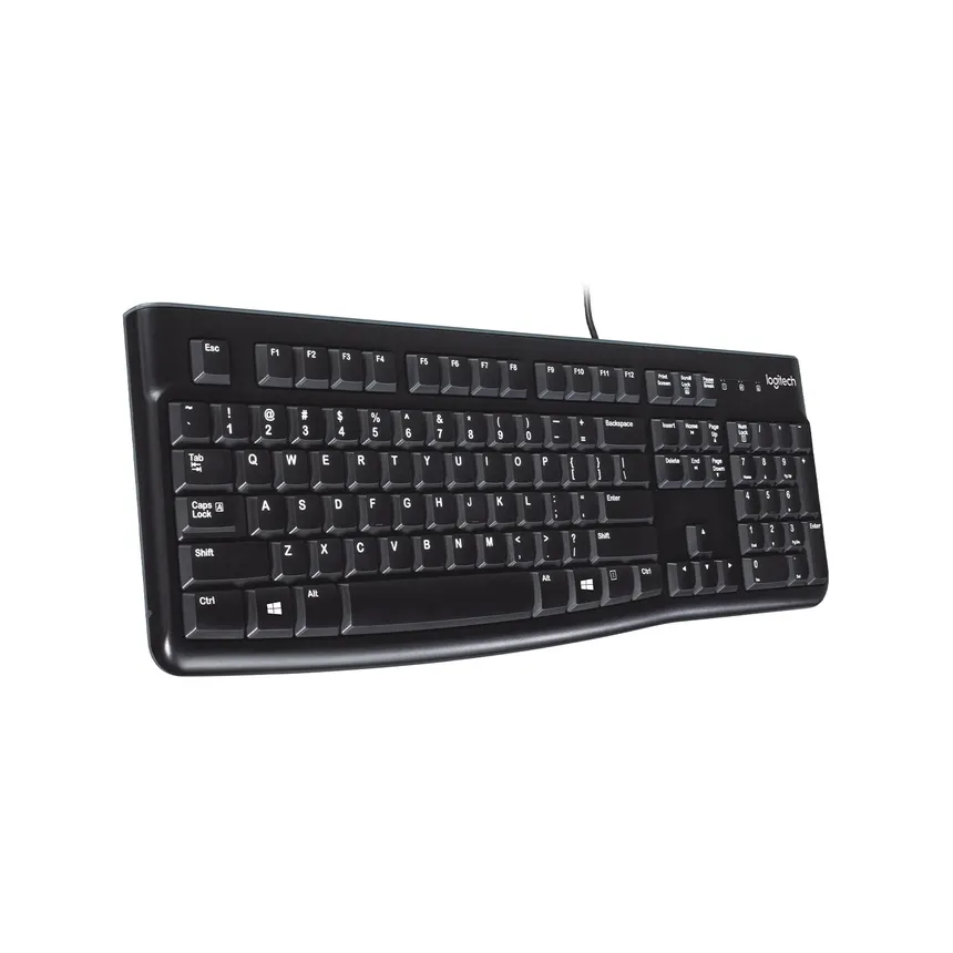 Tastierë numerike me kabllo Logitech K120 / USB / QWERTY(ITALIAN LAYOUT) – Zezë