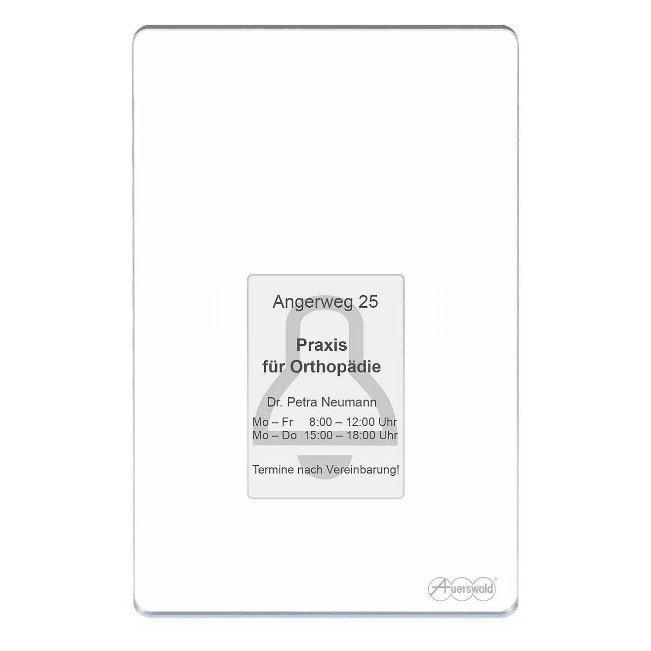 Interfon Dere Auerswald TFS-Dialog 400 / 90167 / 1–4 Butona Zileje / Portë Analoge a/b / Kod-Lok / Hapje Dere / IP44 – Bardhë - 2