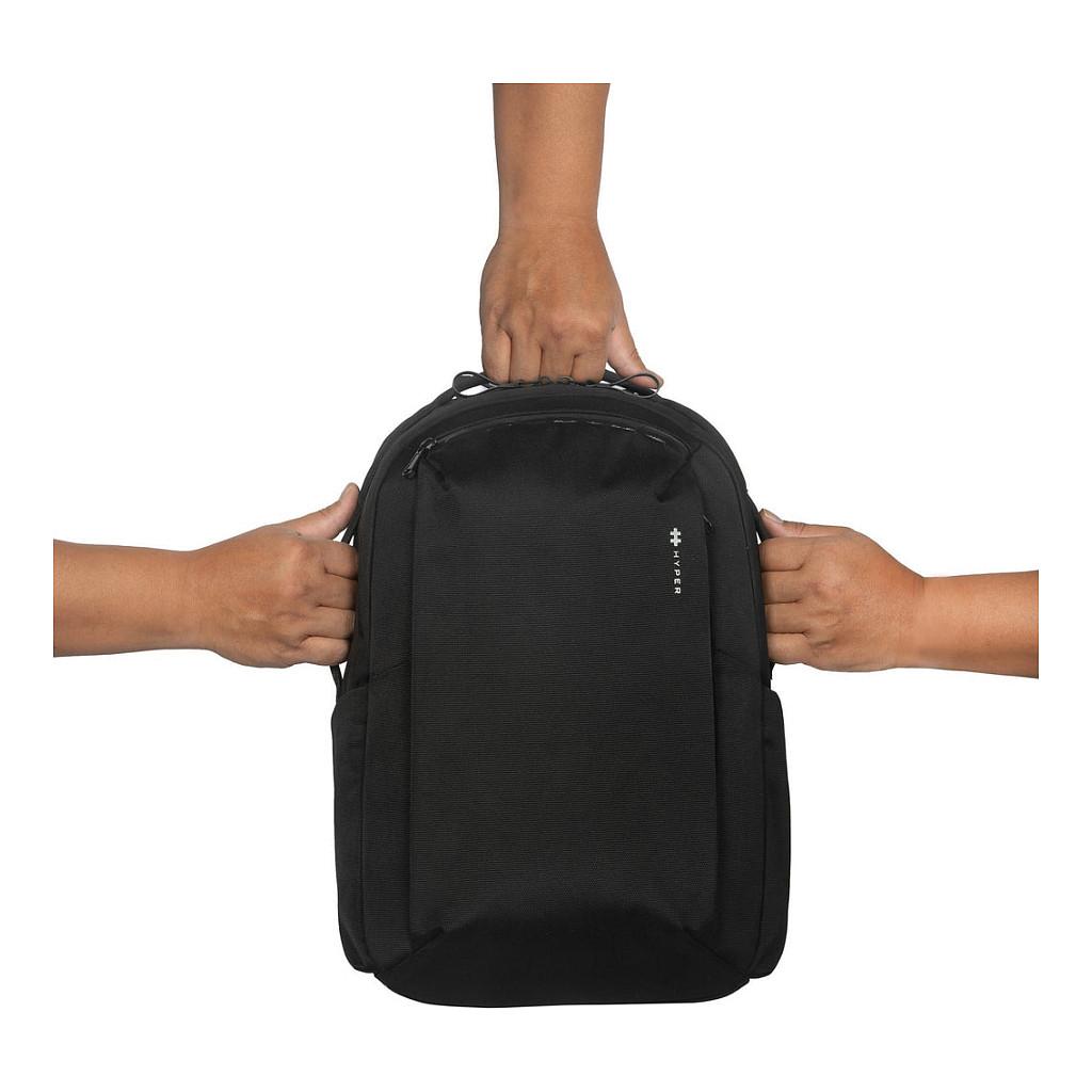 Çantë për Laptop Targus HYPER HyperPack HP21PBKGL, deri 16", 21L, 1200D RPET, 3 Ndarje, Rrip për Valixhe - Zezë - 22