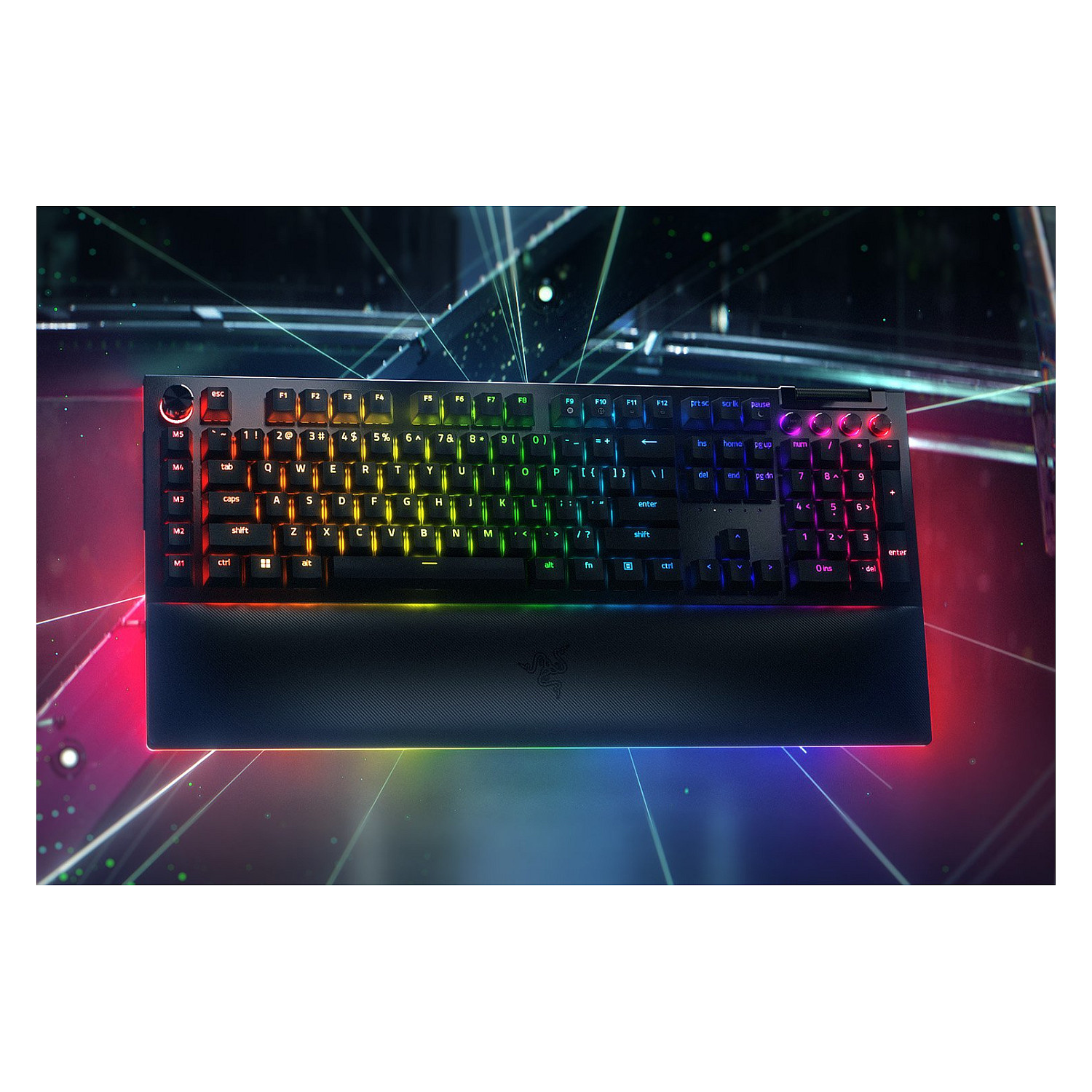 Tastierë Gaming Razer BlackWidow V4 Pro Green Switches Wired / QWERTZ - Zezë - 1