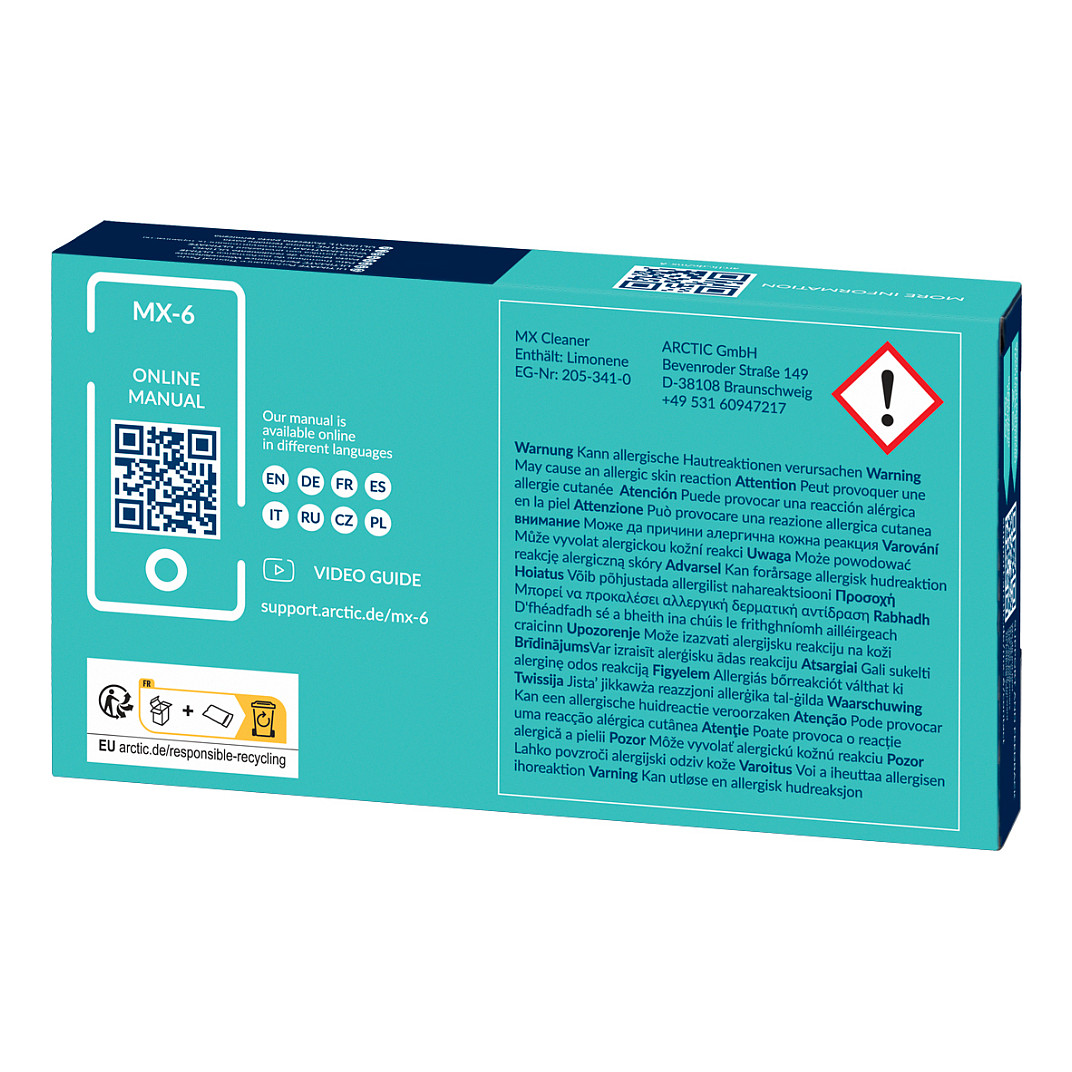 Pastë Termike ARCTIC MX-6 + MX Cleaner / 4g - Hiri - 3