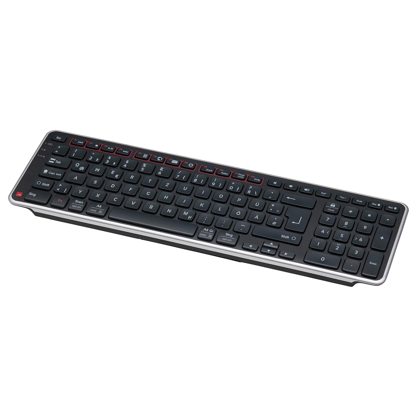 Tastierë pa kabllo CONTOUR DESIGN Balance / QWERTZ (DE) / Full-Size / 104 Taste / Scissor / Bluetooth + 2.4 GHz / USB Receiver – Zezë - 4