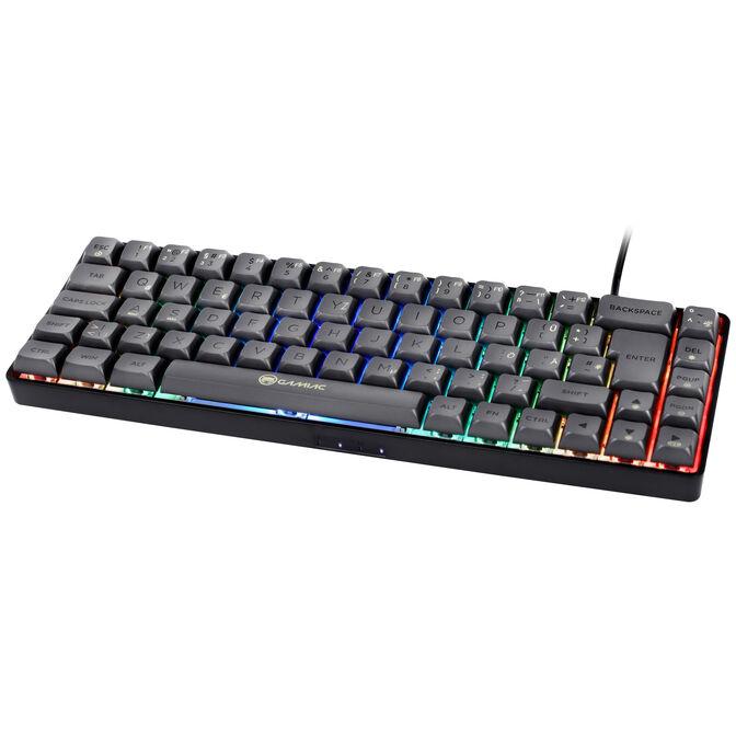 Tastierë Gaming GAMIAC TKL69G SF 65% / Mekanike / Kailh Red Switches / RGB / USB-C - Zezë/Gri