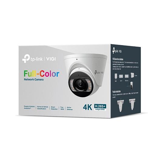 TP-Link VIGI InSight S485 8MP 4K – Full-Color Turret, 4mm, 91.5° FOV, IR/White Light 30m, AI, 2-Way Audio, PoE, IP67 - 5