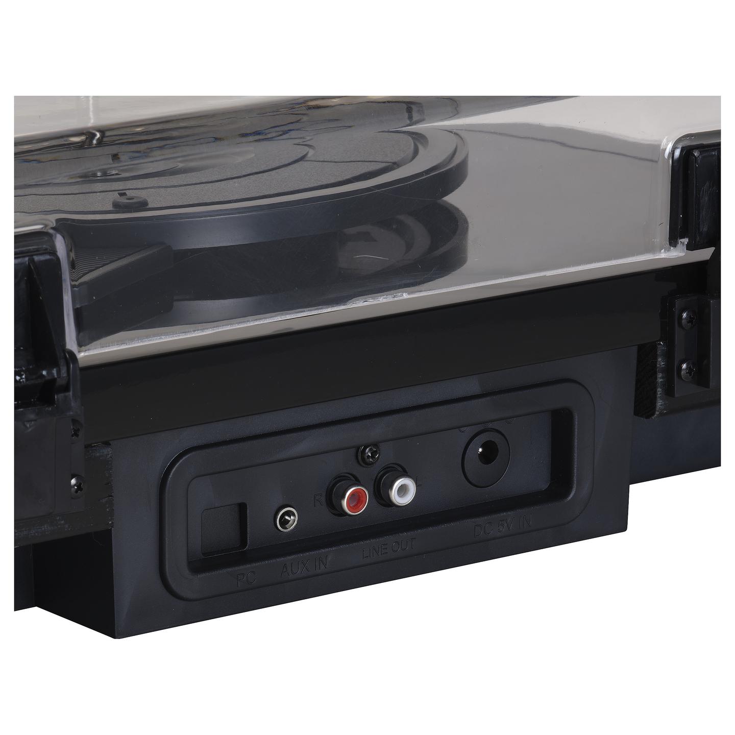 Gramafon Denver VPL-230B, Gjysmë Automatik, USB, 2W - Zezë - 7