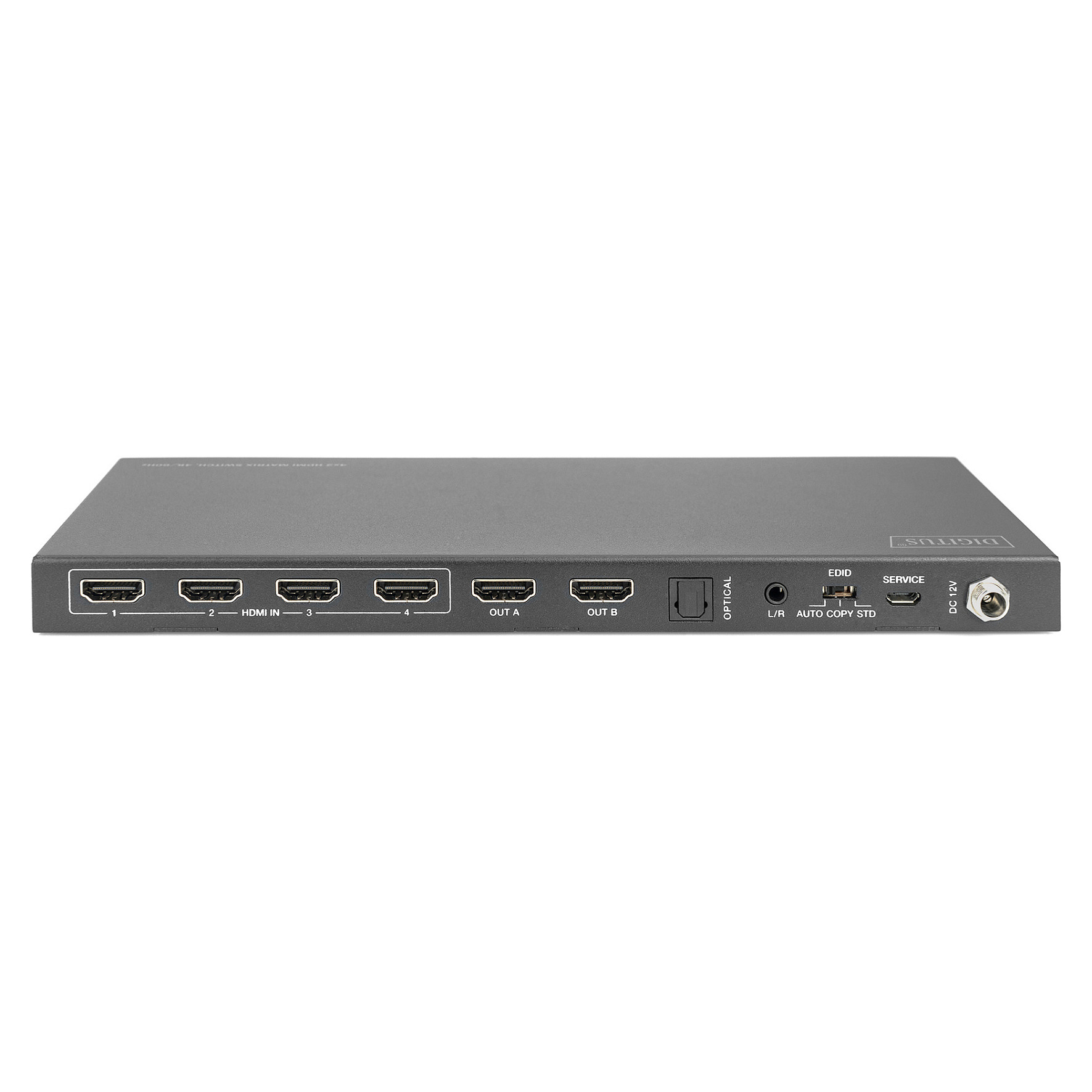 Kabllo HDMI DIGITUS 4x2 HDMI Matrix Switch 4K/60Hz / për ndarje fleksibile të sinjalit UHD - 3