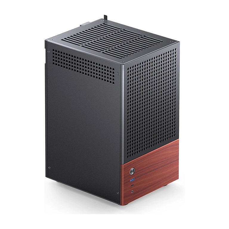 Kasë PC JONSBO T6 / Mini Tower / Mini-ITX / Tempered Glass / Wood - Zezë - 29