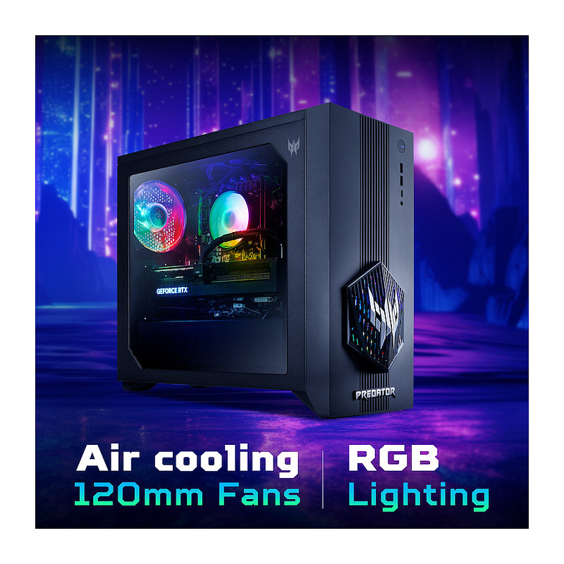 Kompjuter Gaming Acer PREDATOR Orion 3000 PO3-665_H810 / Ultra 7-265F / 32GB DDR5 / 1TB / RTX 5070 12GB - Zezë - 9