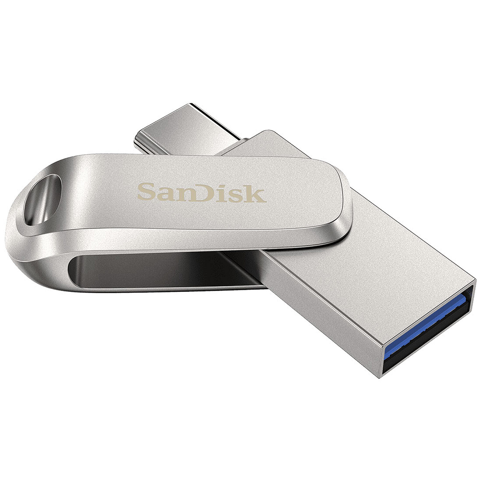 USB Flash Drive SanDisk Ultra Dual Drive Luxe / 64GB / USB 3.2 Gen 1 / USB-A + USB-C / 400MB/s – Argjend