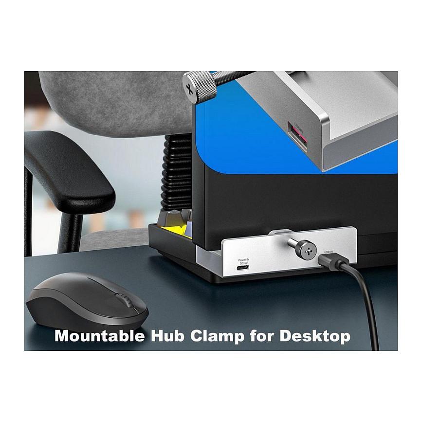 Hub Equip 128968, 2x USB-A, 1x USB-C, SD, microSD, USB 3.2 Gen 1, 5Gbps - Gri - 4