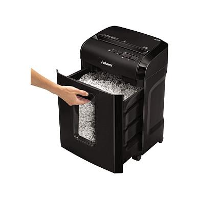 Shredder Fellowes Powershred 10M, Micro-Cut, P-5, 10 fletë, 2 × 12mm, 19L, Safety Lock - Zezë - 2
