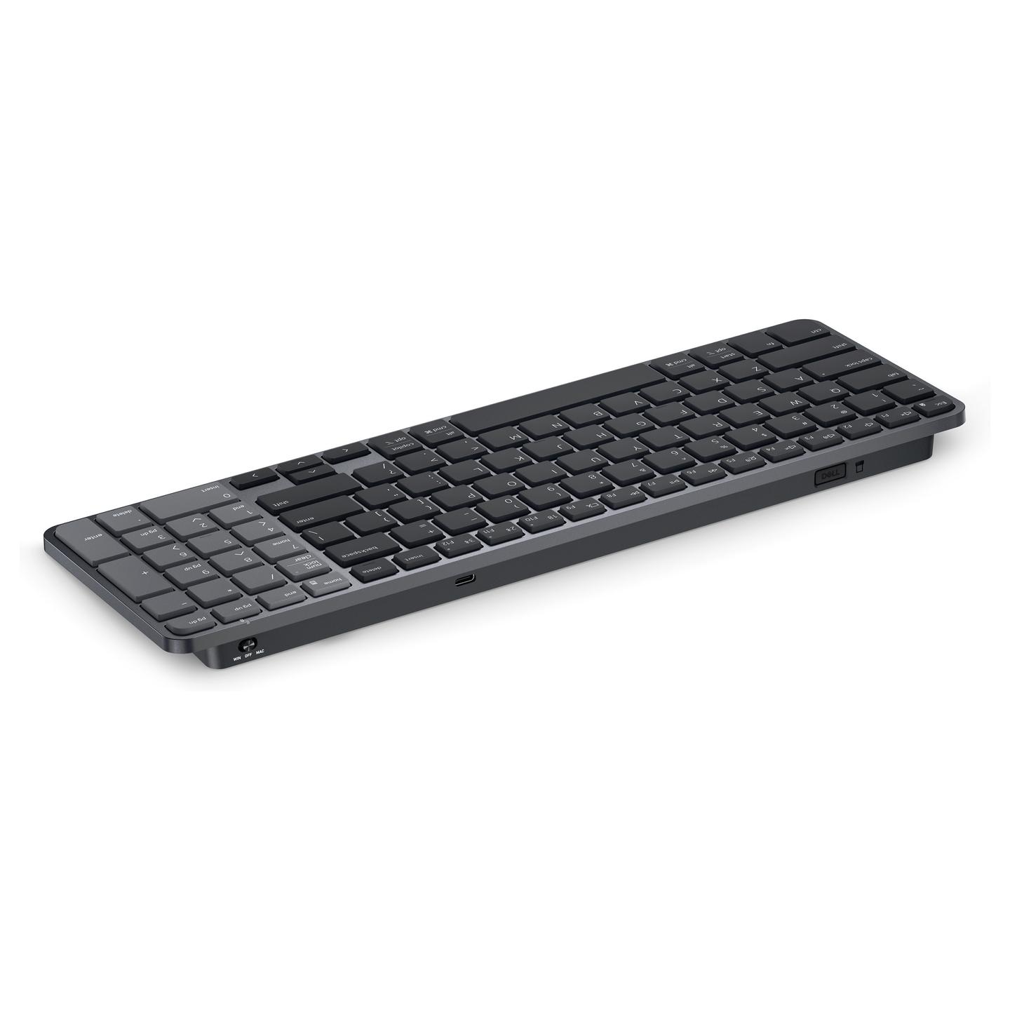 Tastierë pa kabllo Dell Pro 7 KB746, Bluetooth 6.0, marrës USB Dell Secure Link, kompakte, e rikarikueshme, QWERTZ gjermane – Hiri - 4