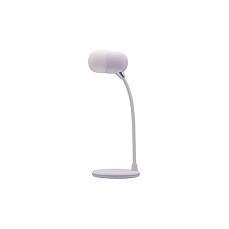 Aksesorë për telefon TerraTec Charge AIR Light & Sound / LED 420 lm / Karikim pa tela Qi 5W / Bluetooth 5.0 / Altoparlant 3W – Bardhë