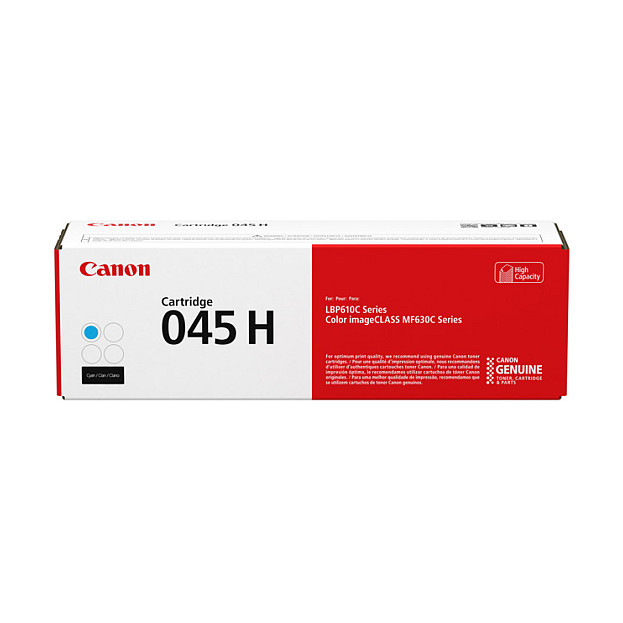 Toner Canon 045H Original Cartridge / High Yield (2,200 Pages) - Blu - 1