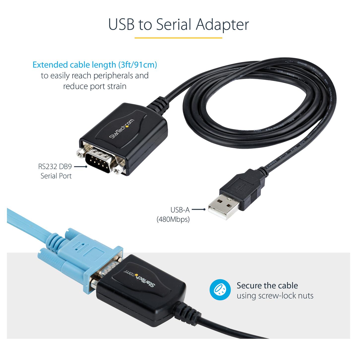 Kartë Zgjerimi StarTech.com 21050-PC-SERIAL-LP, PCIe 2.0 x1, 2x Serial RS-232 DB9, 921.6 Kbps - Verdhë - 11