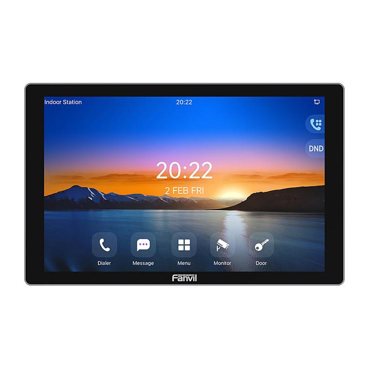 Stacion i Brendshëm Video VoIP Fanvil i506W, SIP, 6 Linja, 10.1", Touchscreen, 1280x800, Wi-Fi, Fast Ethernet, PoE - Zezë