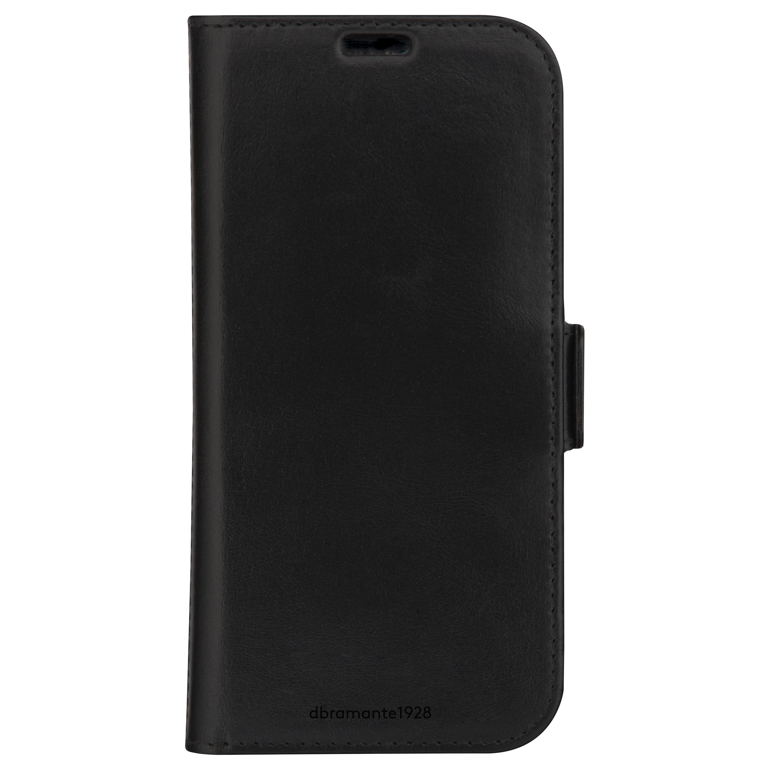 Aksesorë për telefon dbramante1928 Copenhagen_3 / Case / Folio / iPhone 15 / Full-Grain Leather / 3 Card Slots / RFID Protection / Wireless Charging - Zezë