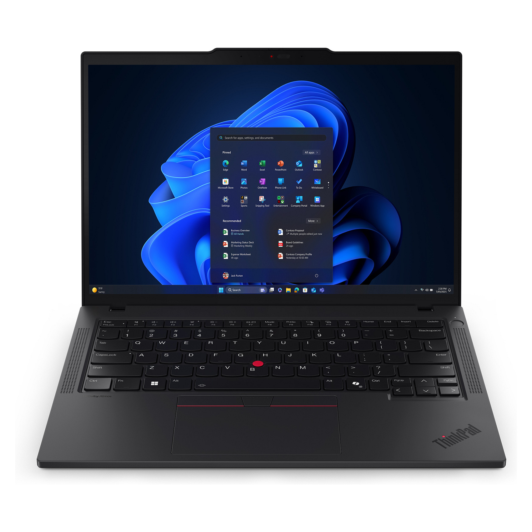 Laptop Lenovo ThinkPad T14 Gen 6 Copilot+ / Core Ultra 5 226V / 16GB LPDDR5X / 512GB / 14" WUXGA / Intel Arc 130V - Zezë