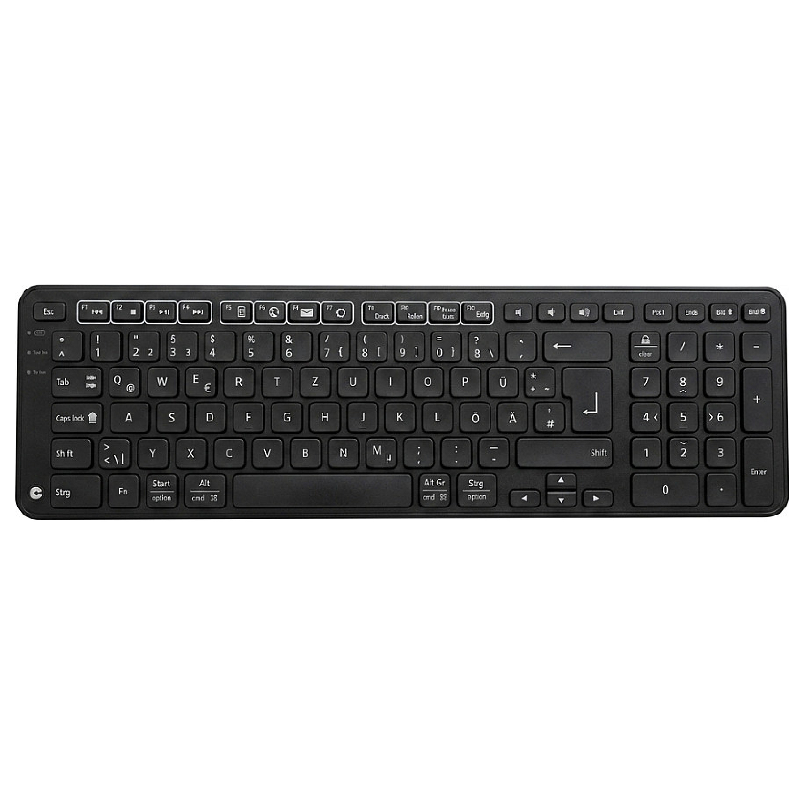 Tastierë pa kabllo Contour Balance / QWERTZ - Zezë - 1