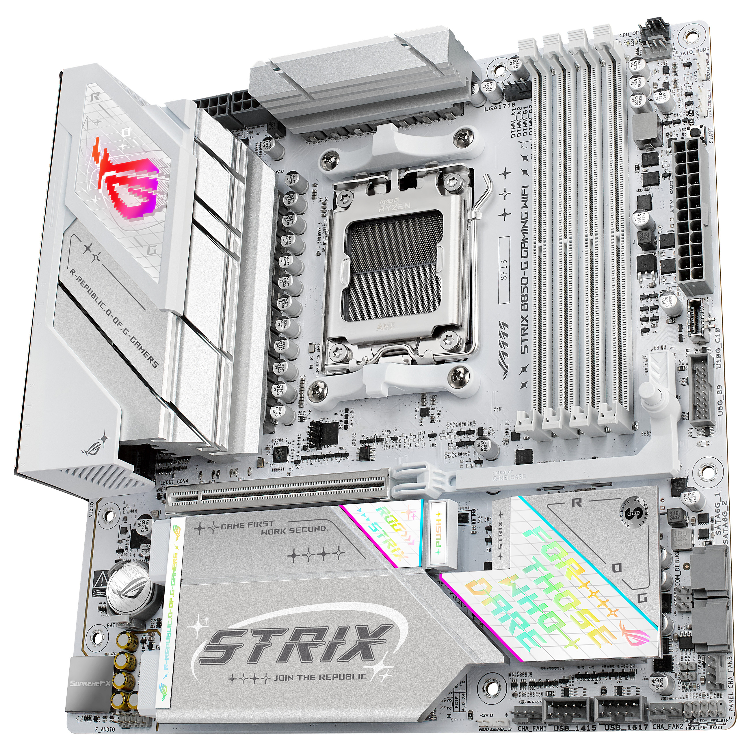 Pllakë Amë AMD AM5 ASUS ROG STRIX B850‑G GAMING WIFI / DDR5 / mATX / HDMI+DP - 11