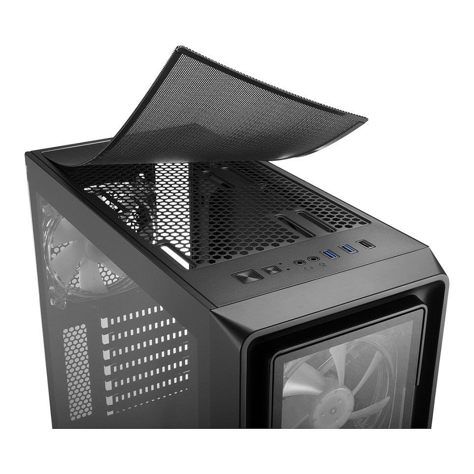Kasë Midi Sharkoon TK4, RGB - 8