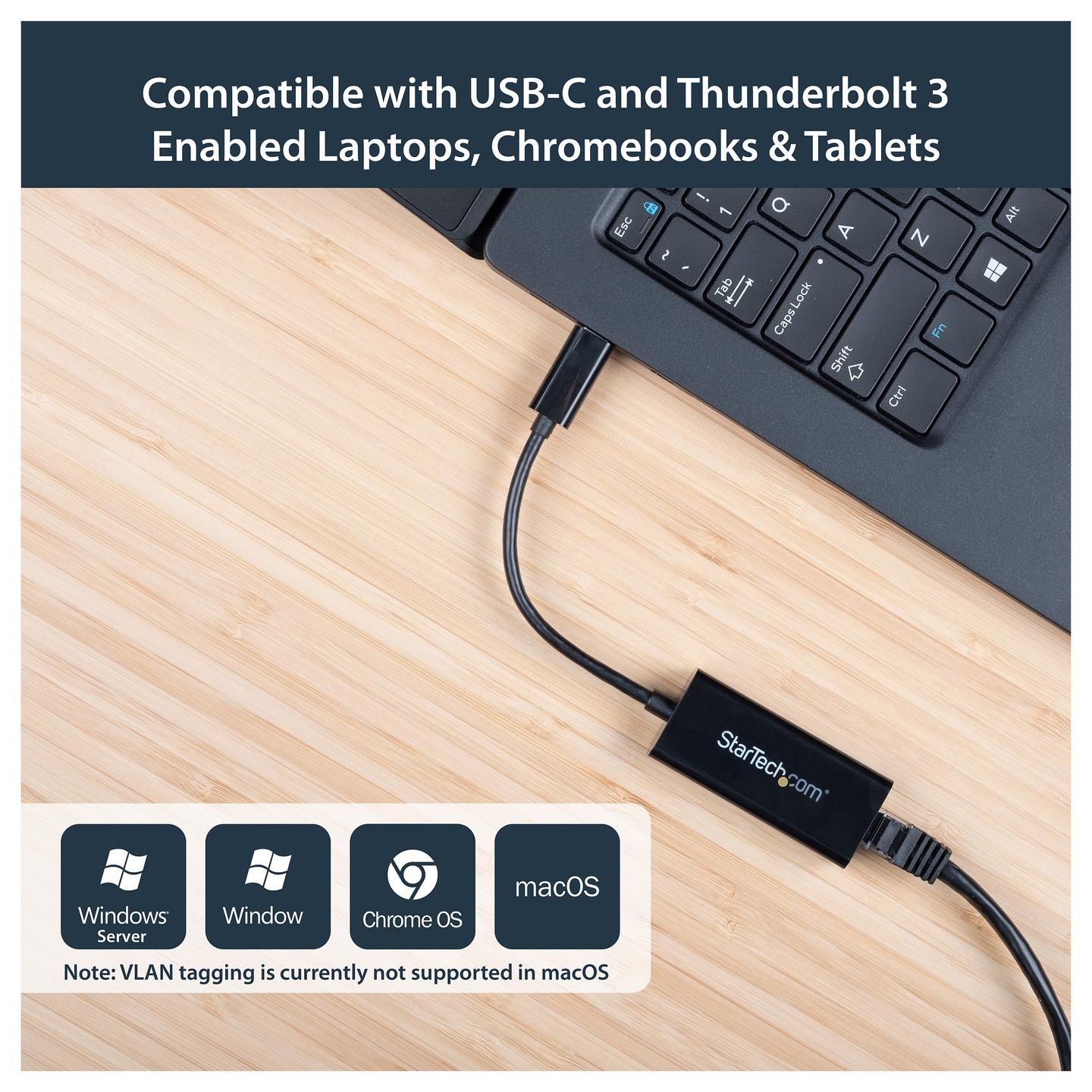 Adapter Rrjeti USB StarTech.com US1GC30B, USB-C 3.2 Gen 1, 1x Gigabit LAN RJ45, 10/100/1000Mbps, Realtek RTL8153 - Zezë - 6