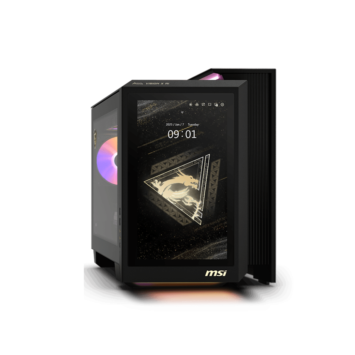Kompjuter Gaming MSI MEG Vision X AI 2NVV7-009AT / Intel Core Ultra 7 265K / 32GB DDR5 / 2TB / RTX 5080 16GB - Zezë - 4