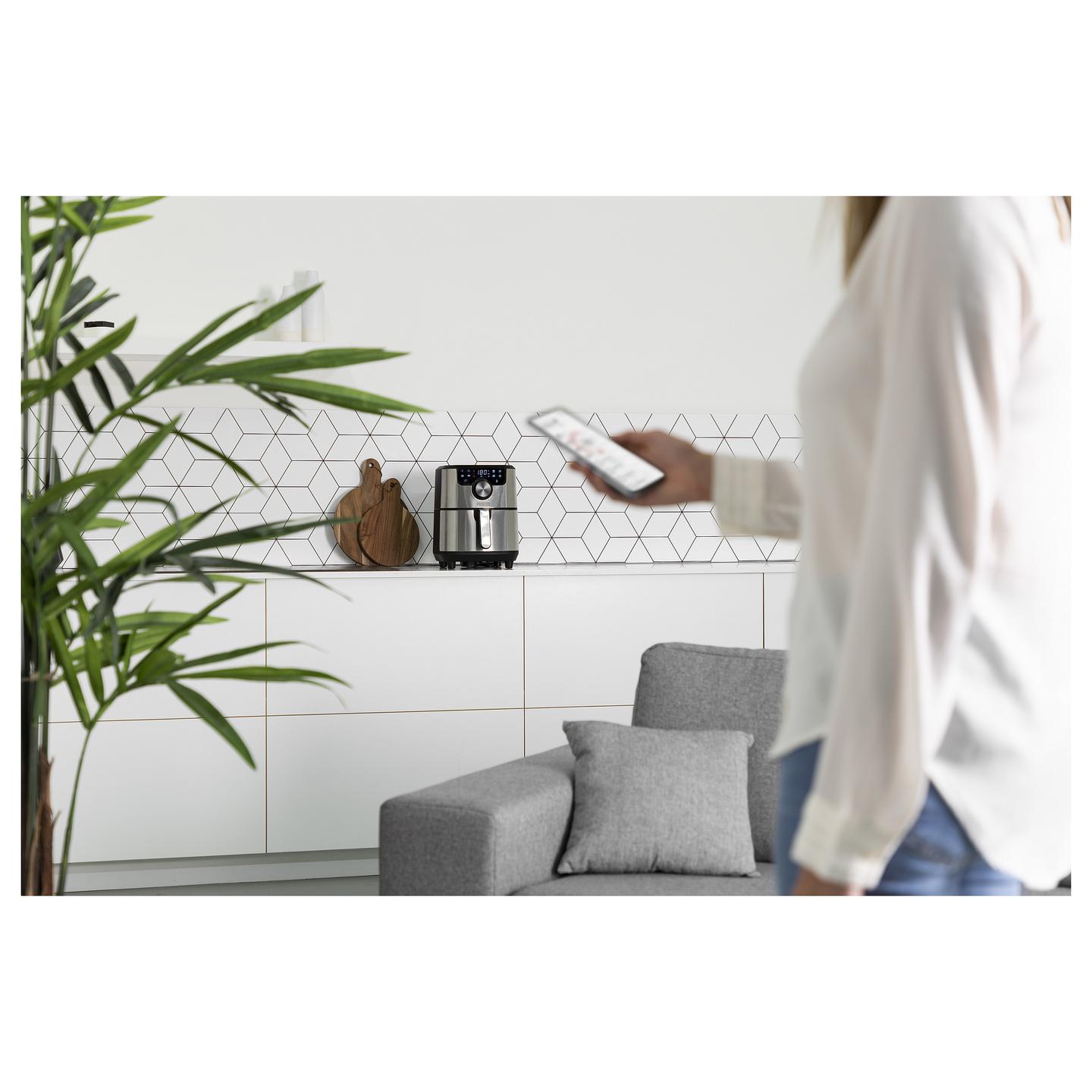 Fryer Princess Smart Aerofryer / 182037 / 4.5L / 1500W / 8 Programe / 80–200°C / LCD / Wi-Fi / Keep Warm – Argjend/Zezë - 19
