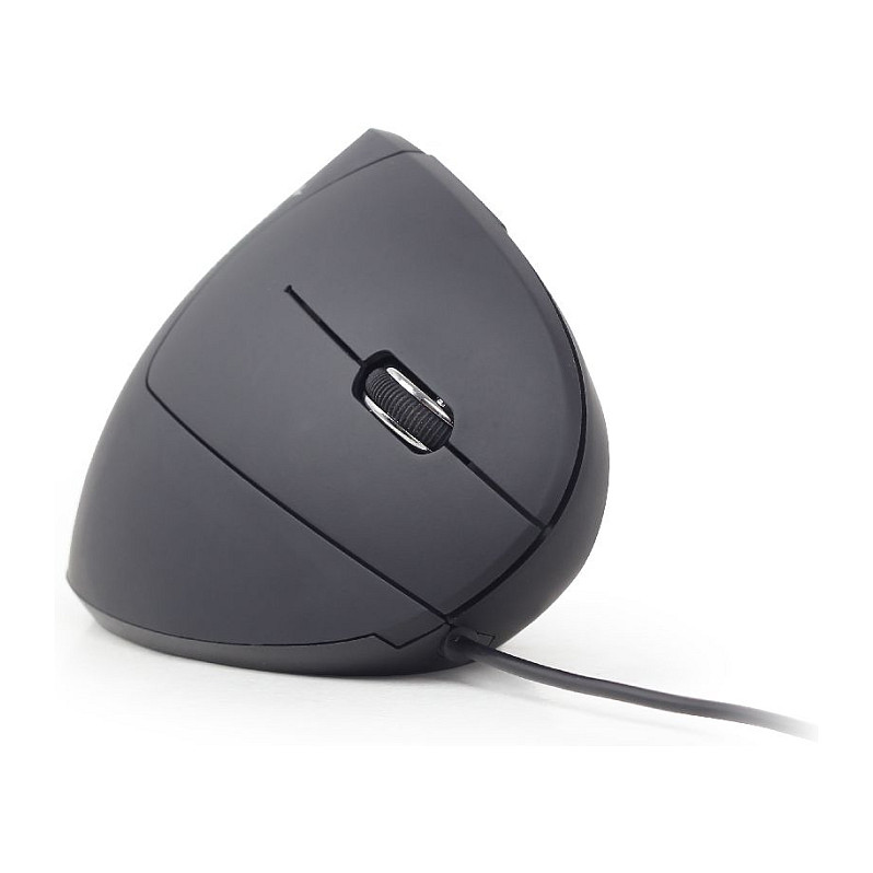 Maus me kabllo Gembird MUS-ERGO-01 / 3200 DPI / USB-A / 6 Butona - Zezë - 4
