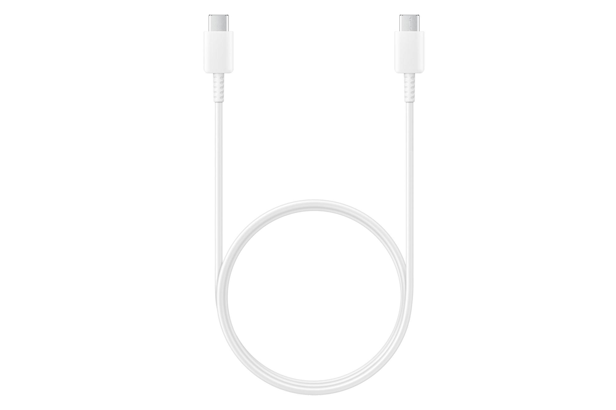 Kabllo Samsung USB-C / USB-C EP-DA705BWEGWW / 1m / 60W / USB 2.0 - Bardhë