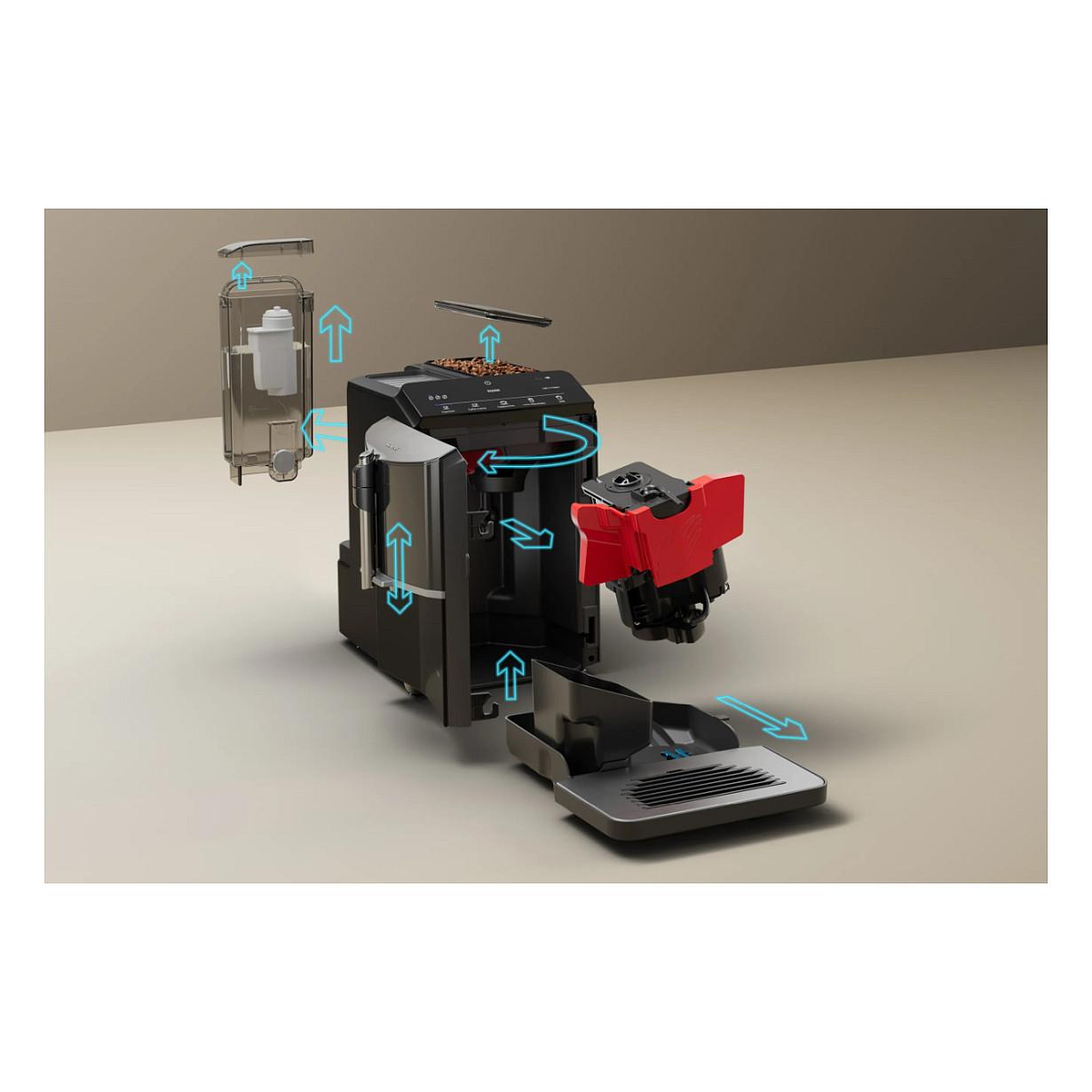 Aparat për Kafe Siemens EQ.300 TF301E19, 1300 W, 15 bar, Rezervuar 1.4 L, Mulli Qeramik – Zezë - 7