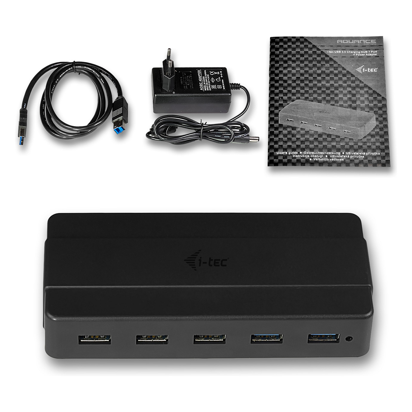 Hub USB i-tec U3HUB742 / 7-Port / USB 3.2 Gen 1 / 5Gbps / BC 1.2 / 24W - Zezë - 5