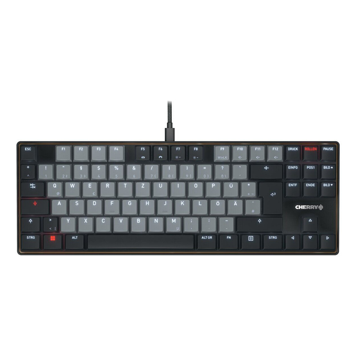 Tastierë me kabllo mekanike Cherry MX - Zezë - 1