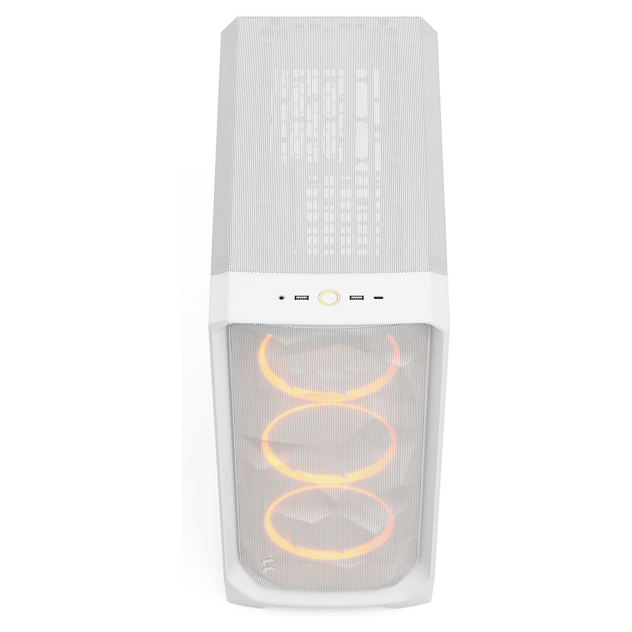 Kasë Midi Fractal Design Meshify 3 RGB TG Light Tint – Bardhë - 6