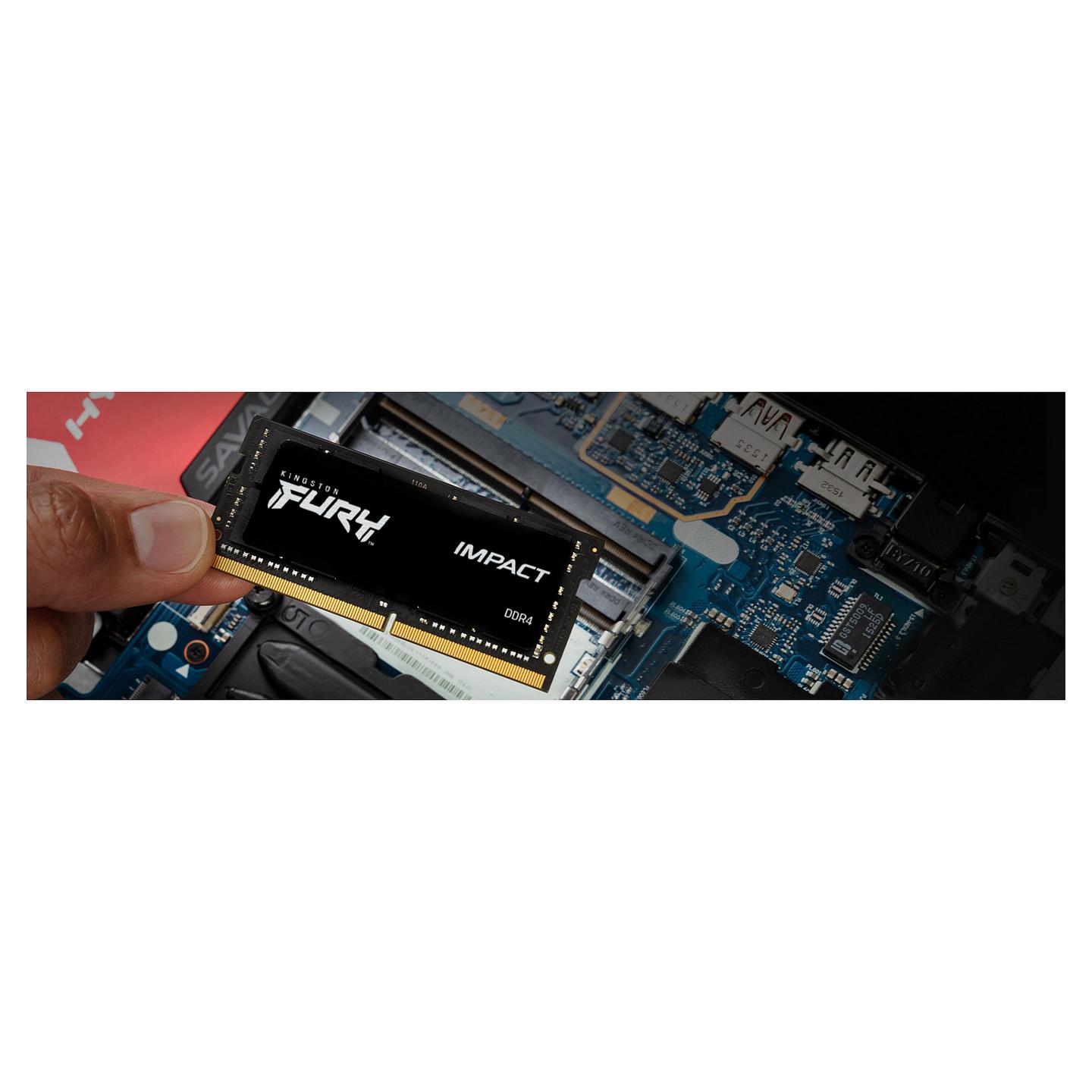 RAM Memorie DDR4 Kingston FURY Impact, 16GB, SO-DIMM, 3200MHz, CL20, 260-pin - Zezë - 13