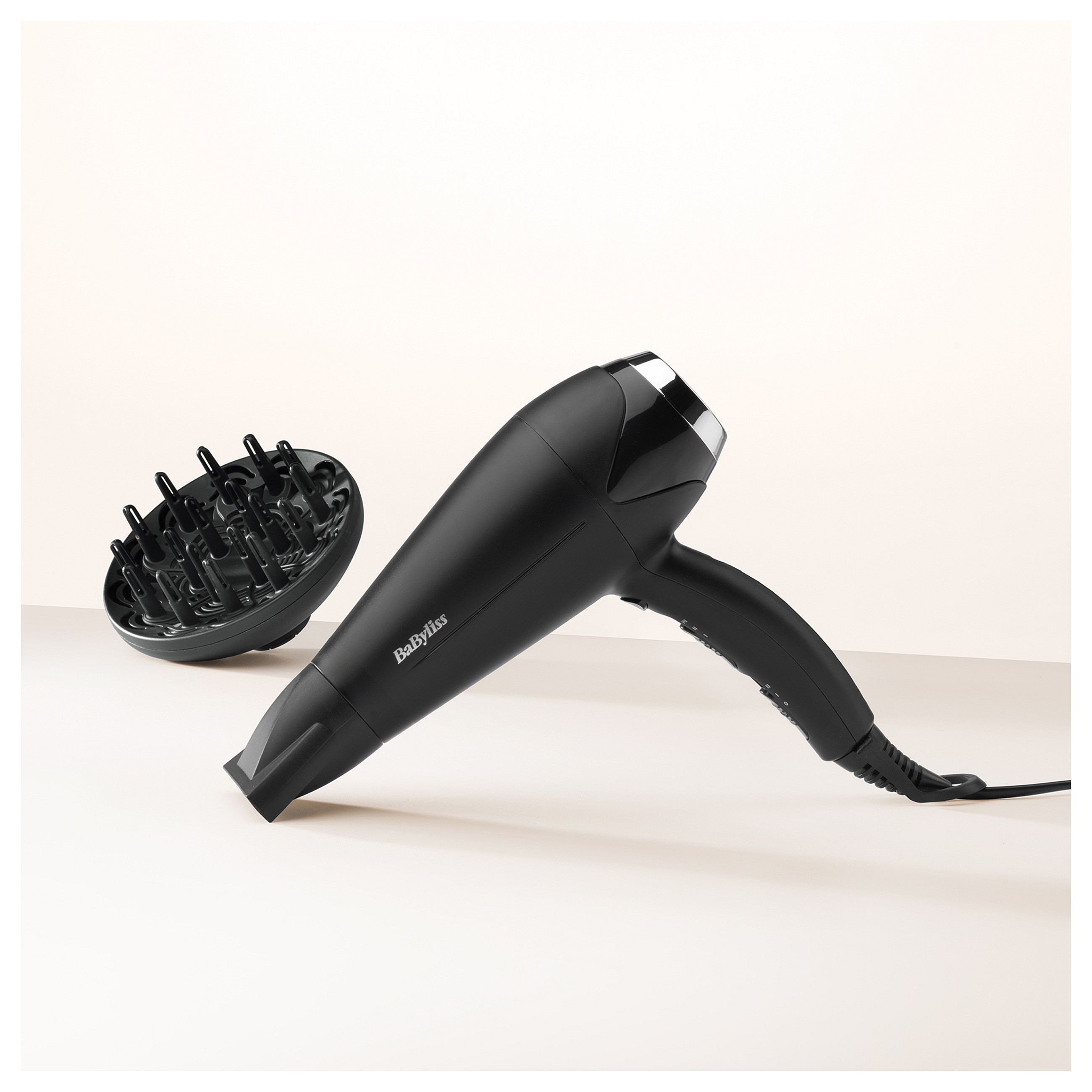 Tharëse për flokë BaByliss Turbo Smooth D572DE / 2200W / Motor AC / Ionic / 91 km/h / 3 Temperatura / 2 Shpejtësi – Zezë - 11
